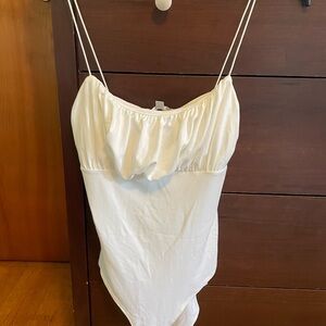 Elegant White Women's Bodysuit